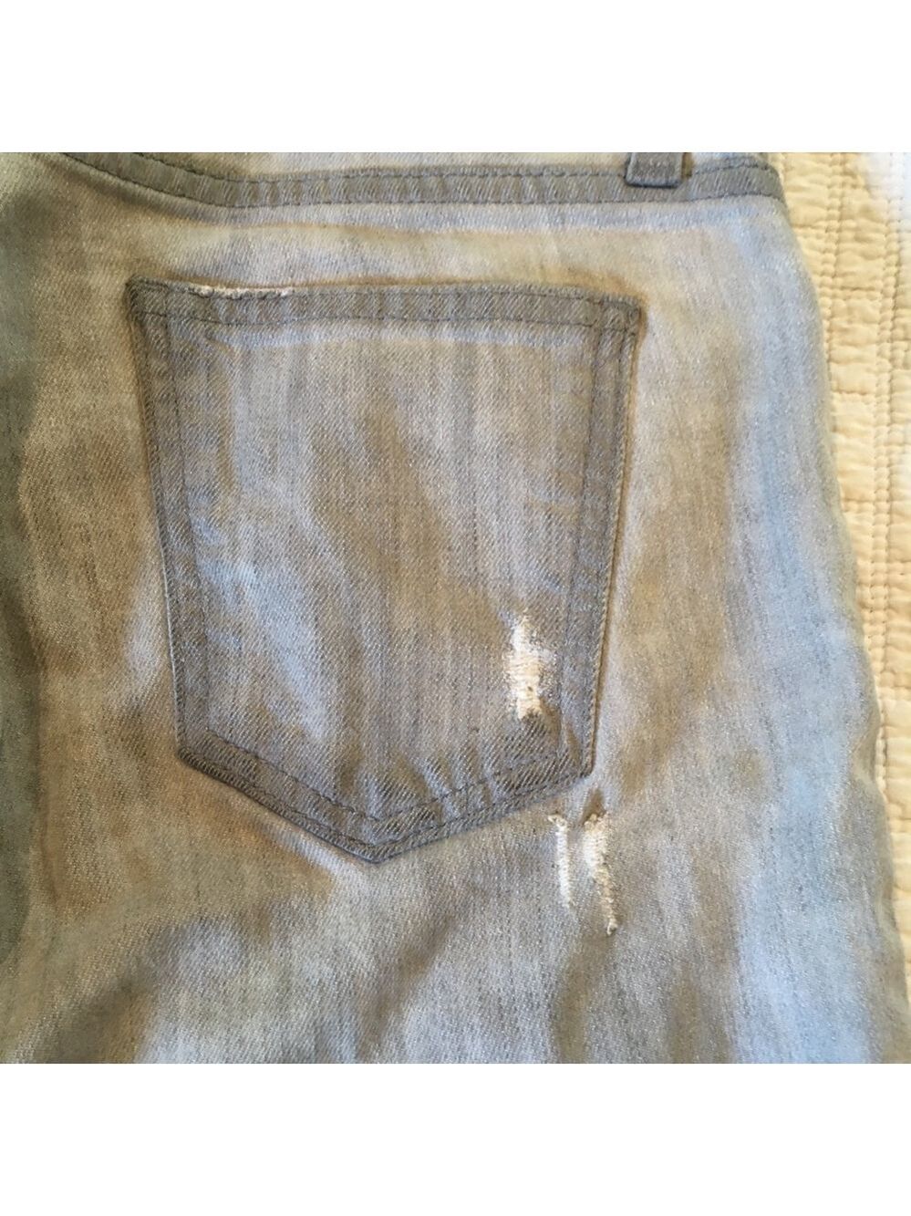 Anthropologie Current/Elliott Gray Denim Stiletto Jeans, Size 26 - Picture 9 of 16